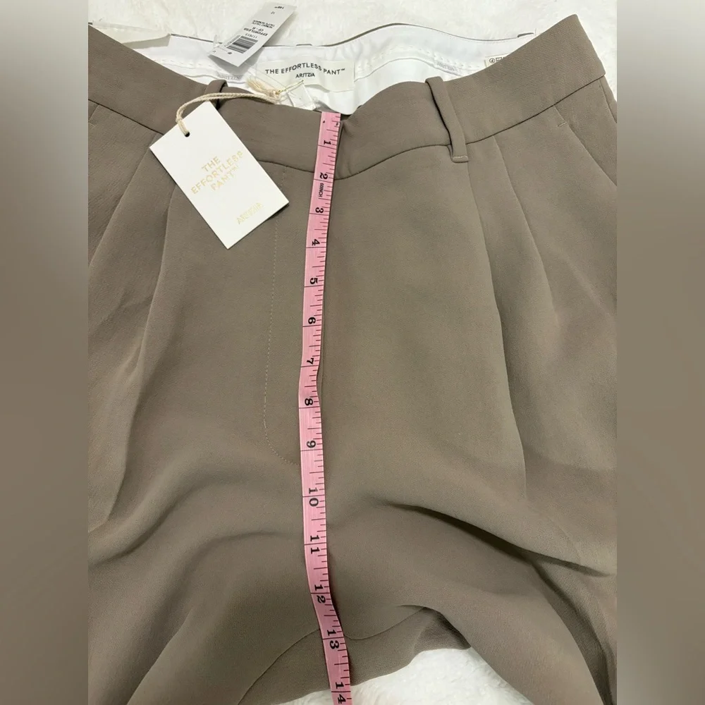 NWT Aritzia The Effortless Pant -High-Wasted,Wide-Leg Japanese Crepe Trousers - Picture 12 of 16
